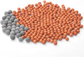 Filtration Stone Beads Filter for Filtered Shower Head, Mineral Stone Bead Balls for Purifying Water (Red Gray)