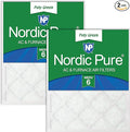 Nordic Pure 20x30x1 (Actual Size: 19 5/8 x 29 5/8 x 3/4) Poly Green MERV 6 AC Furnace Air Filters – Reduces Dust, Pollen, Pet Dander & Allergens – 2-Pack