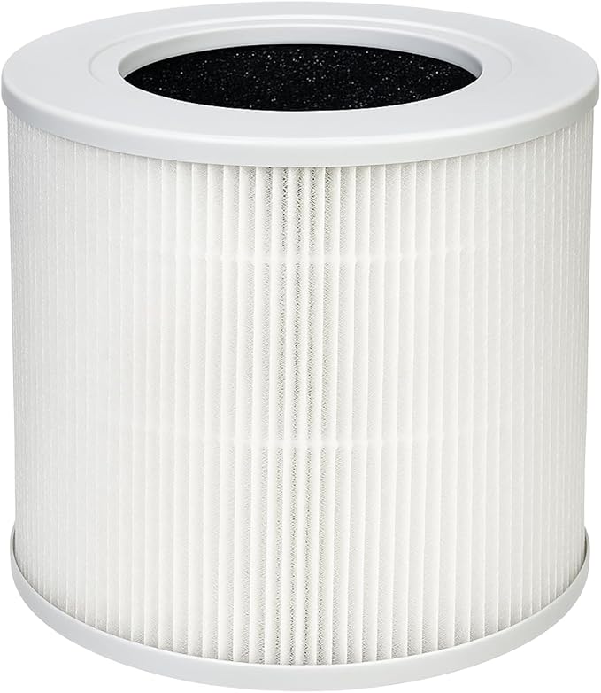 Nispira Core Mini Filter Replacement For Levoit Core Mini Air Purifier 3-in-1 HEPA Activated Carbon Aller-gen Removers Smoke, Dust, VOCs Chemcial Part Core Mini-RF, 2 Packs