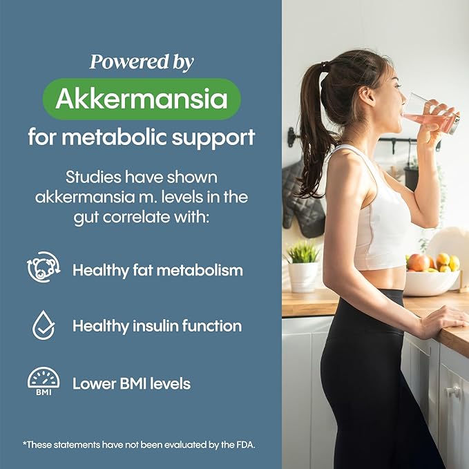 Hydralyte Plus Metabolic Support - Sugar-Free Electrolytes + Akkermansia Probiotic for Women and Men - Blend of Prebiotics and Probiotics for Digestive Support + Fiber (30 Pack, Blood Orange)-FlexoryFit