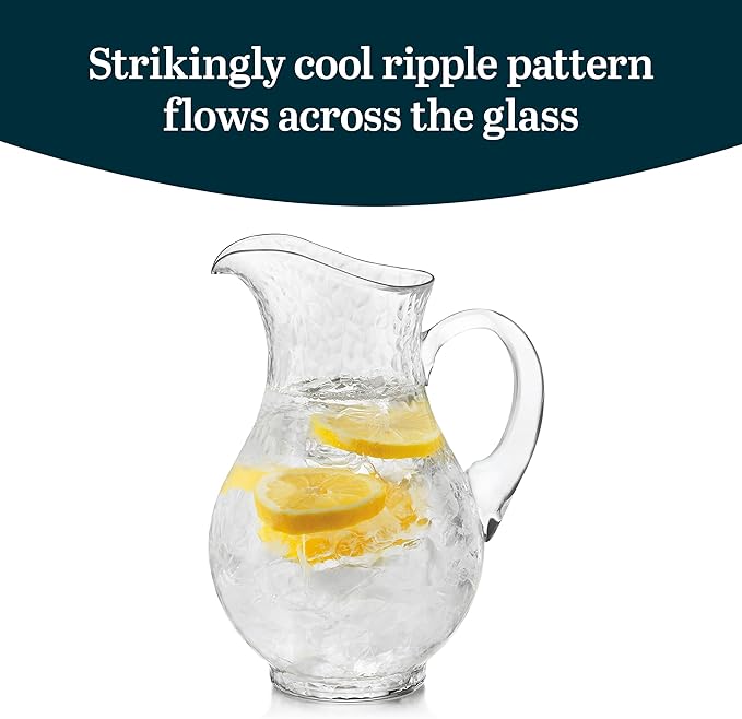 Libbey Yucatan Glass Pitcher, 86.9-ounce