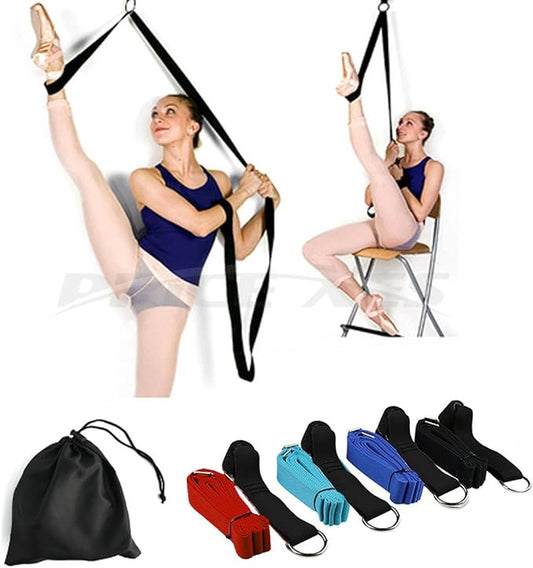 Door Flexibility & Stretching Leg Strap - Great for Ballet Cheer Dance Gymnastics or ANY Sport Leg Stretcher Door Flexibility Trainer Premium stretching equipment-FlexoryFit