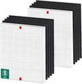 Winix C545 HEPA Replacement Filter - S for Winix C545 Air Purifier by Blutoget - Replaces Winix S Filter 1712-0096-00,2522-0058-00,2 H13 True HEPA & 8 Activated Carbon Filters