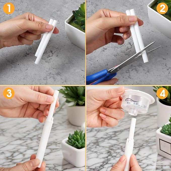 Cotton Stick Refills Cotton Tube Airfreshener Wick 60PCS Humidifier Filter Refill Sticks for Mini Portable USB Car Humidifier Diffuser Sponges Replacement 0.3 × 3.9 Inch Home Office Bedroom Use