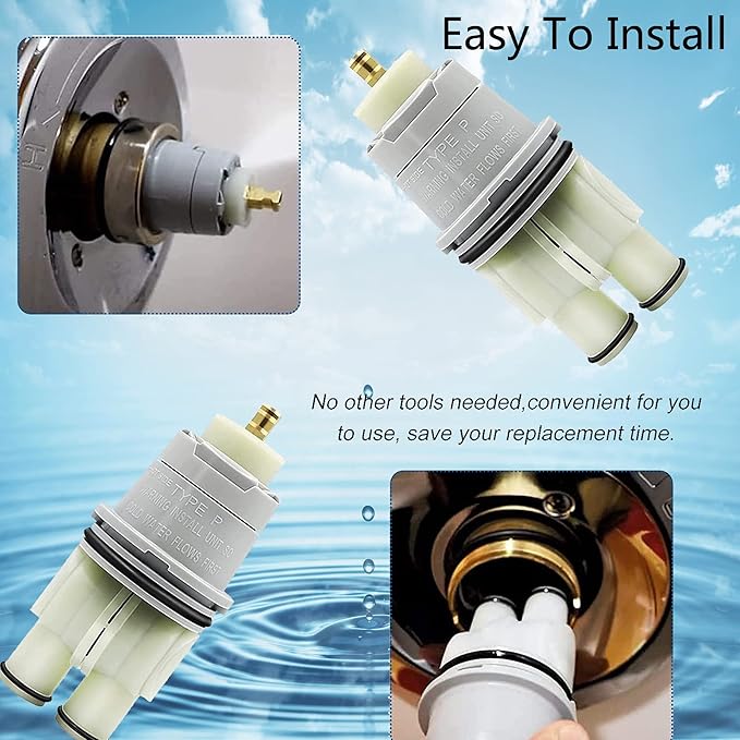 RP46074 Shower Cartridge for Shower and Tub 13/14 Series, Monitor Shower Parts,Single-handle MulitChioce Universal Valve Cartridge Assembly Water Cartridge-QLXAQLX