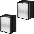 12-Pack HOHONI Replacement Filters Compatible 3000 Air Purifi-er, 3000,3000M, 3000Pro Air Purifi-er,2 air filter, 2 Activated Carbn and 8 Extra Carbn Pre-Filters