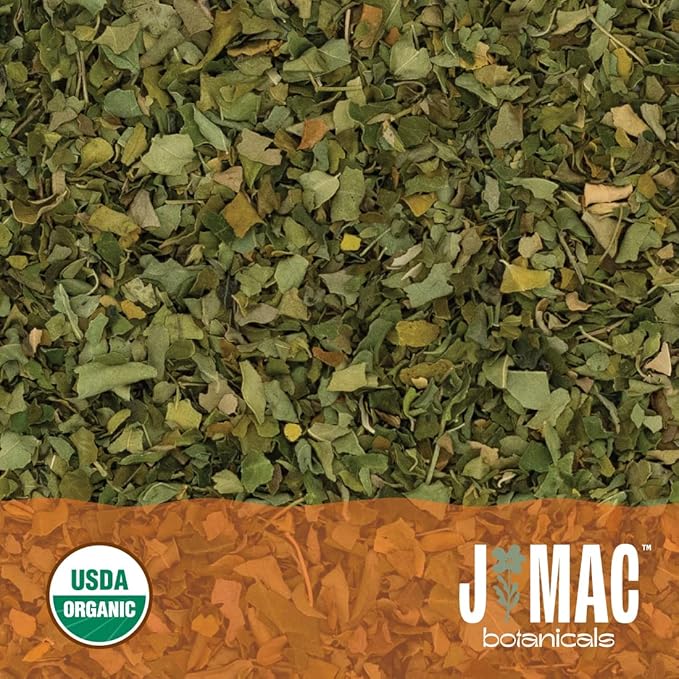 J MAC BOTANICALS Organic Moringa Leaves, malunggay leaf, Whole Green Moringa Oleifera Leaf Tea-FlexoryFit