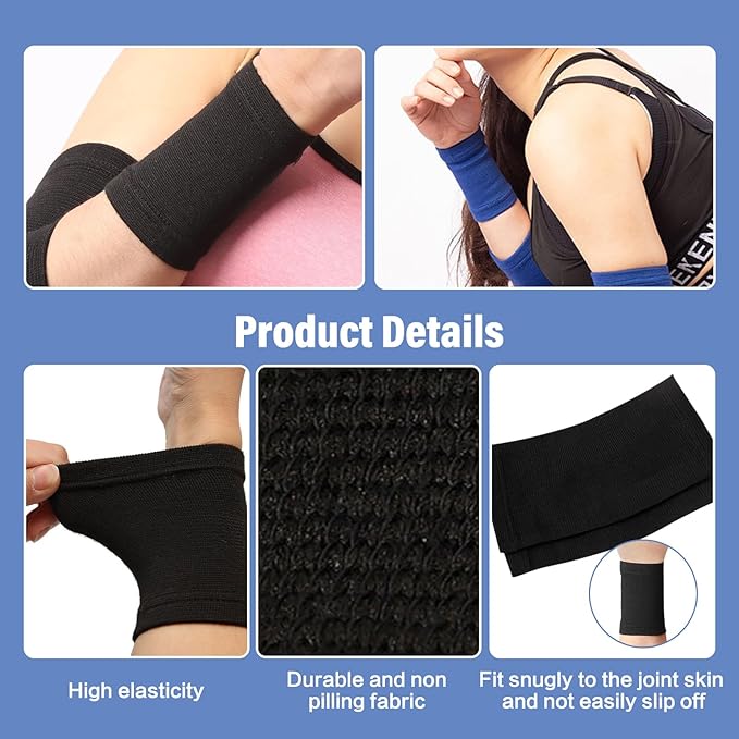 Figure 8 Fitness Resistance Band, Arm Back Shoulder Exercise Elastic Rope Stretch Fitness Band, Foot, Leg, Hand Stretcher, Arm Exerciser for Yoga Pilates Stretching Physical Therapy（Purple and Blue-FlexoryFit