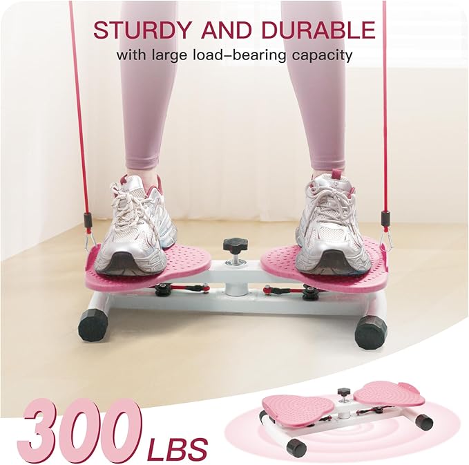 Waist Twisting Machine Pilates Twister Ab Twister Board with 300 lbs Capacity, Noiseless Home Gym Equipment for Core Exercise Slim Waist Belly Fat Workout for Women-FlexoryFit