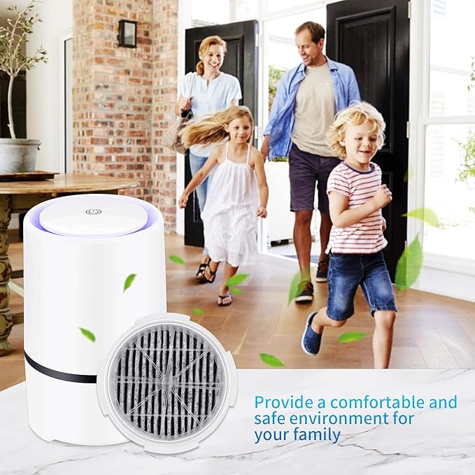 KEEPOW HEPA Filter Replacement Compatible with Frida Baby Air Purifier 3 in 1, RIGOGLIOSO Air Purifier GL2103 and SY900S, JINPUS GL-2103, LTLKY 900S, 4 Pack