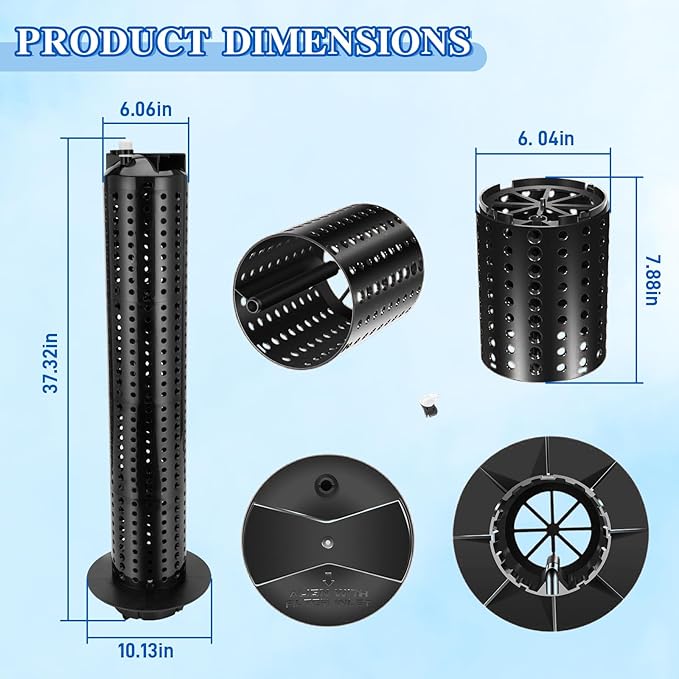 59053800 Center Core Fit for Clean and Clear Pool Filter 150, 175 and 200 sq. ft. Pool and Spa Cartridge Filter EC-160353 EC-160355
