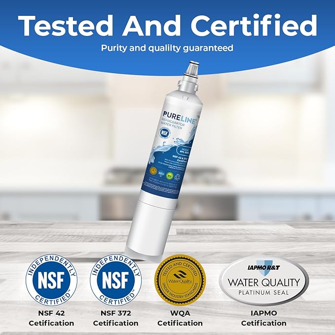 Pureline 9990, LT600P Replacement for Kenmore 9990, Kenmoreclear 46-9990, LG LT600P, 5231ja2006a, Refrigerator Water Filter - Reduces Bad Taste & Odor