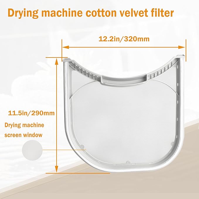 5231EL1003B Dryer Lint Filter Fits for LG Dryers filter,Dryer Lint Screen Part Number PS3527578 AP4440606(1 Pcs）