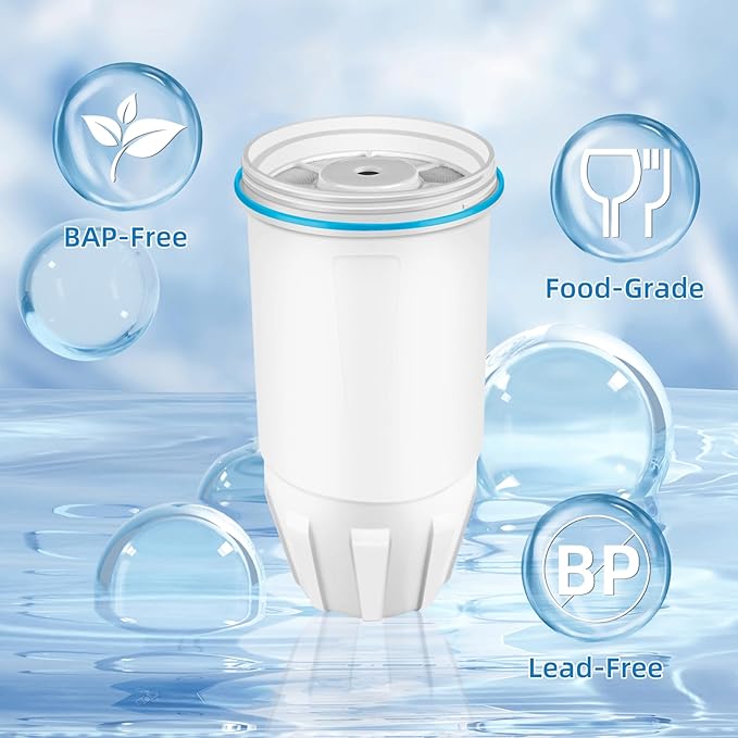Water Filter Replacement for ZERO Pitchers and Dispensers ZR-001 ZR-017 ZR-004 ZP010, 5-Multi-Stage Filter System Reduce Lead, Chromium, PFOA/PFOS and TDS, 2 pack by APPLIANCEMENTS