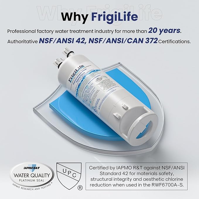 W10295370A Refrigerator Water Filter Compatible with EDR1RXD1, Everydrop® Filter 1, EDR1RXD1B, WHR1RXD1, KAD1RXD1, 46-9081, 46-9930, P5WB2L, P8RFWB2L, 4Pack