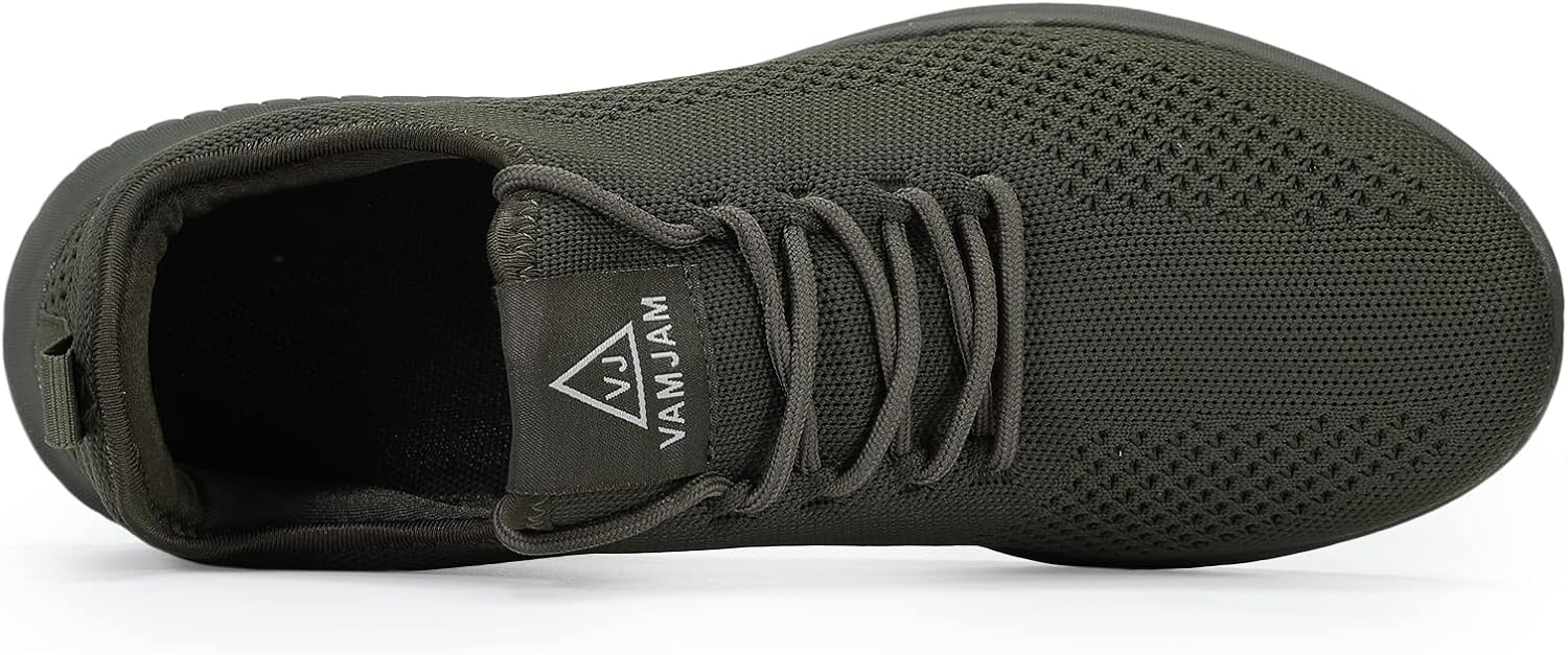 VAMJAM Men's Running Shoes Ultra Lightweight Breathable Walking Shoes Non Slip Athletic Fashion Sneakers Mesh Workout Casual Sports Shoes