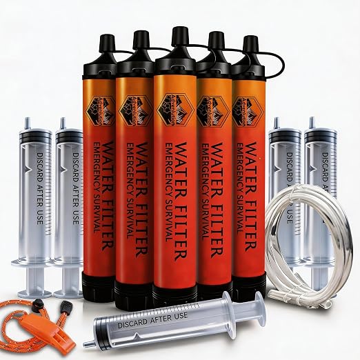 5-Pack Personal Water Filter Straw by Unknown