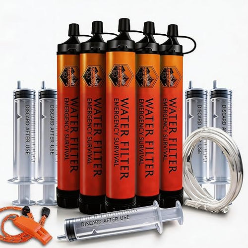 5-Pack Personal Water Filter Straw by Unknown