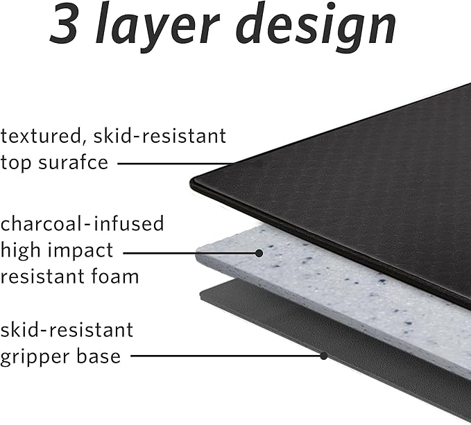MICRODRY Deluxe Fitness Exercise Yoga Mat for Home & Gym, Extra Thick for High Impact Training, Multi Layered Skid Resistant Surface, Odor Neutralizing with Carrying Strap-FlexoryFit