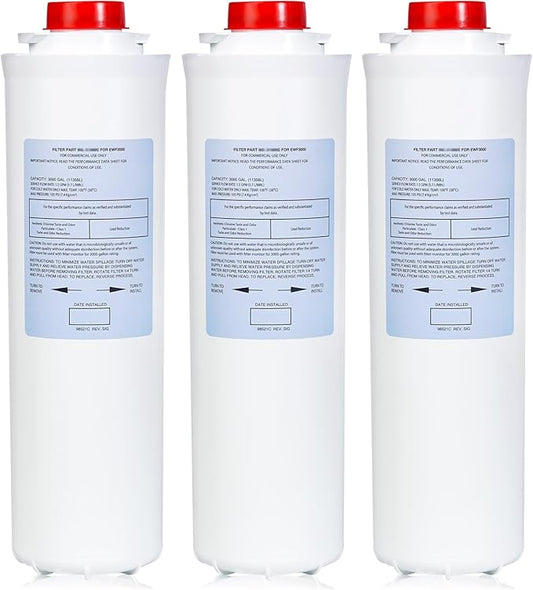 51300C, Replacement for Elkay 51300C, Replacement 55898C Filters, Replacement Bottle Stations Compatible with Ezh2o Filter ERF750, 55898C, EWF3000 (No Chip 3-Pack)