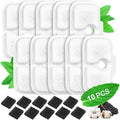 Cat Water Fountain Filters,10 Pack Replacement Compatible with 2.5L/84oz Dockstream Cat Fountain PLWF005/PLWF115/PLWF105(10 Triple Action Filters&10 Sponges)