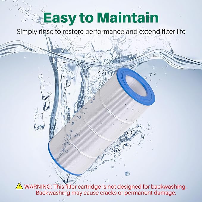 TOREAD® Replacement for Pool Filter Pentair CC100, CCRP100, PAP100, PAP100-4, Ultral-C3, Unicel C-9410, R173215, Filbur FC-0686, 59054200, 160316, 160354, SP100 Predator 100, 100 sq. ft. Cartridge