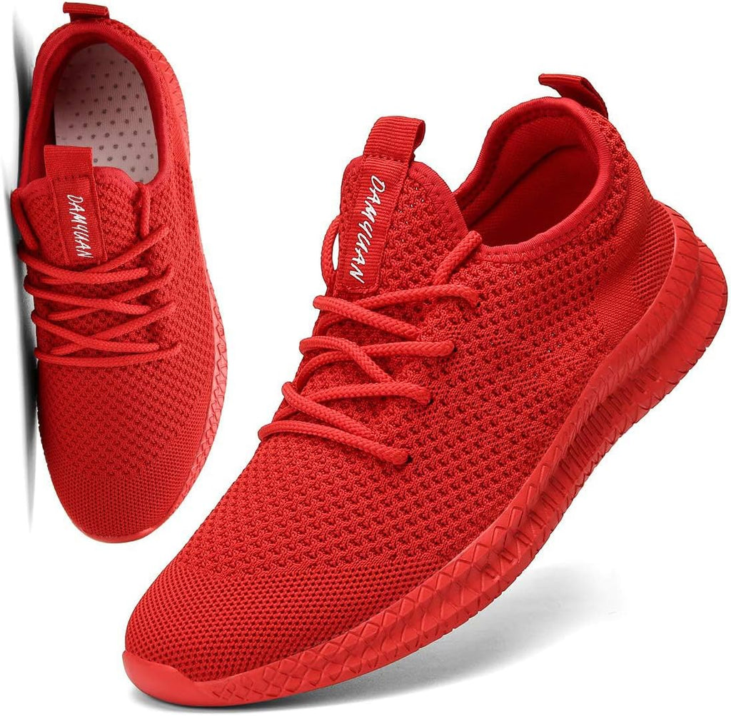 FUJEAK Men Running Shoes Men Casual Breathable Walking Shoes Sport Athletic Sneakers Gym Tennis Slip On Comfortable Lightweight Shoes