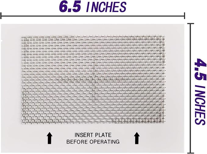 Universal Ceramic Ozone Plates for Generic Ozone Generators Washable Purification Air Purifier, 6.5" x 4.5" Inches Replacement Ozone Plates (3 Pack)