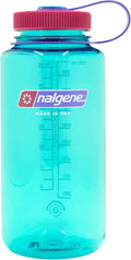 Nalgene Leak Proof Tritan BPA-Free Water Bottle - 32 oz Wide Mouth - Made in the USA for Outdoor Use & Daily Hydration (Surfer)