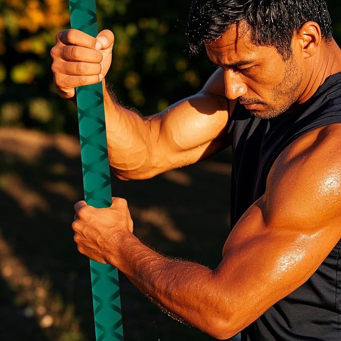 The Huang Yunming yoga stick is made of sturdy steel that is 5 feet high and an adjustable stretching stick, providing flexibility, agility, and balance. Multi functional fitness stick with 5 steel pipes-FlexoryFit