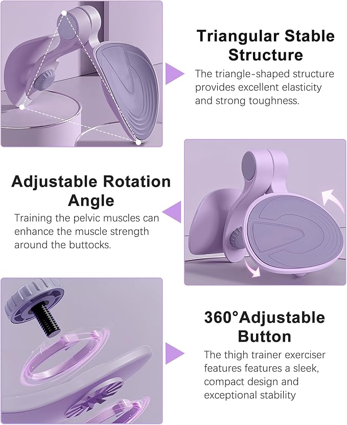Hip Trainer Kegel Exerciser, Pelvic Floor Trainer, Kegel Trainer for Postpartum Rehabilitation, Trimmer Inner Thigh, Thigh Toner Workout-FlexoryFit