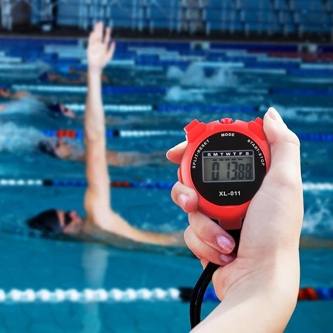 Kanayu 28 Pcs Multi Function Digital Stopwatch Timer Bulk Sports Stopwatch with Lanyard Date Time Alarm Timer for Coach Swimming Running Sports Train-FlexoryFit