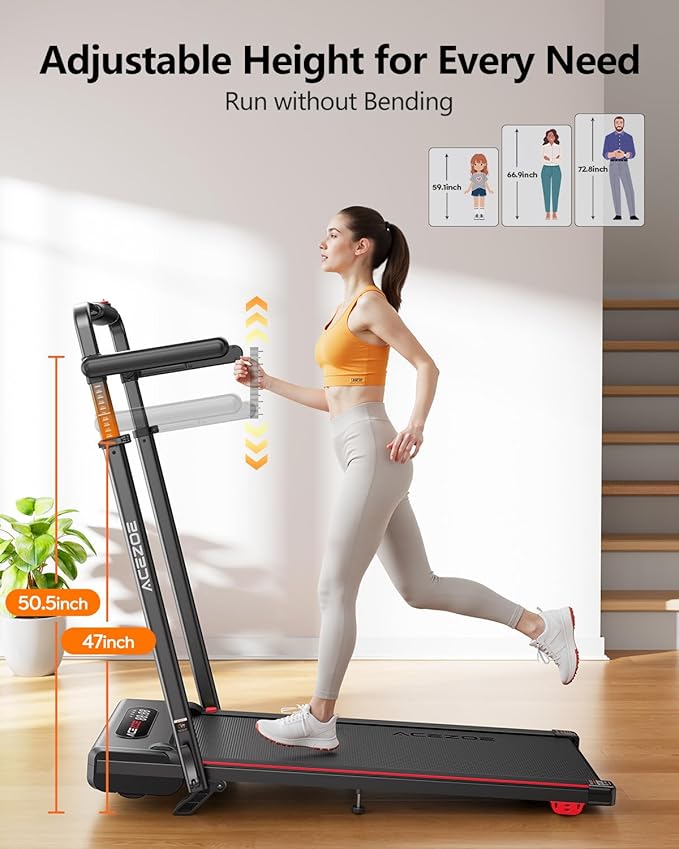 3 in 1 Under Desk Treadmill with 10% Incline, Walking Pad Treadmill with Removable Desk Workstation, Adjustable Height for Different Need, Foldable for Home Small Office-FlexoryFit