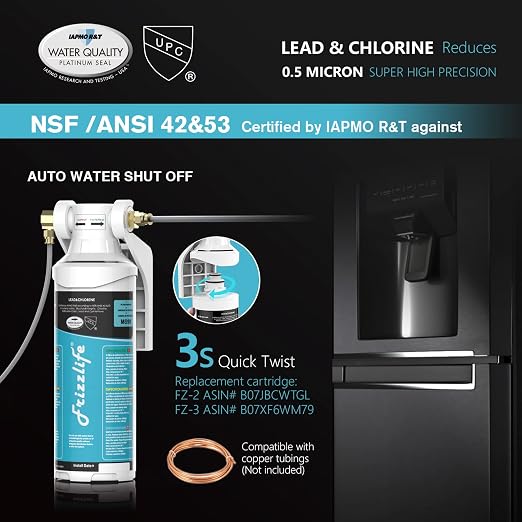 Frizzlife Inline Water Filter System - Image 2