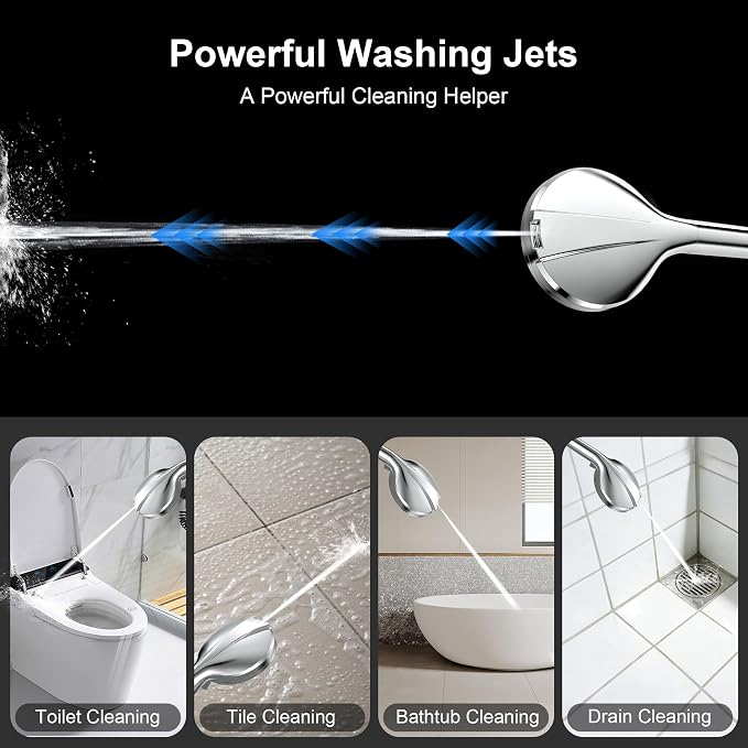 Filtered Handheld Shower Head, 9 Spray Modes High Pressure, 3 Replacement - Image 6