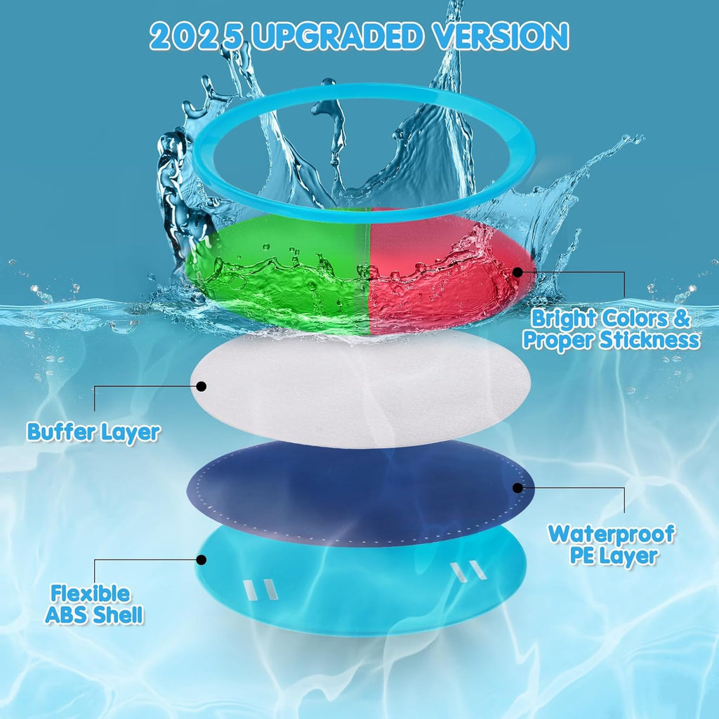 Ayeboovi Kids Toys Toss and Catch Ball Set with 6 Paddles 3 Balls Outdoor Games for Kids Beach Pool Yard Games Toys for 3-12 Years Old Boys Girls Kids Adults Family Birthday Gift