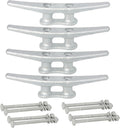 6/8/10/12/14 inch Dock Cleats With Bolts,Hot Dipped Galvanized Cast Iron Boat Cleats,Rope Cleat Boat Dock Cleats for Boat Docks,Decks,Piers for Tying up Boats,Marine Decor(1,2,4,5,6,8,10,12 Pack)