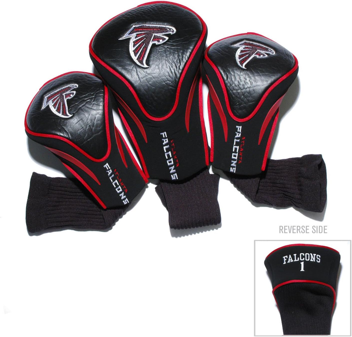 Team Golf NFL Numbered 1, 3, & X, Fits Oversized Drivers, Utility, Rescue & Fairway Clubs, Velour Lined for Extra Club Protection