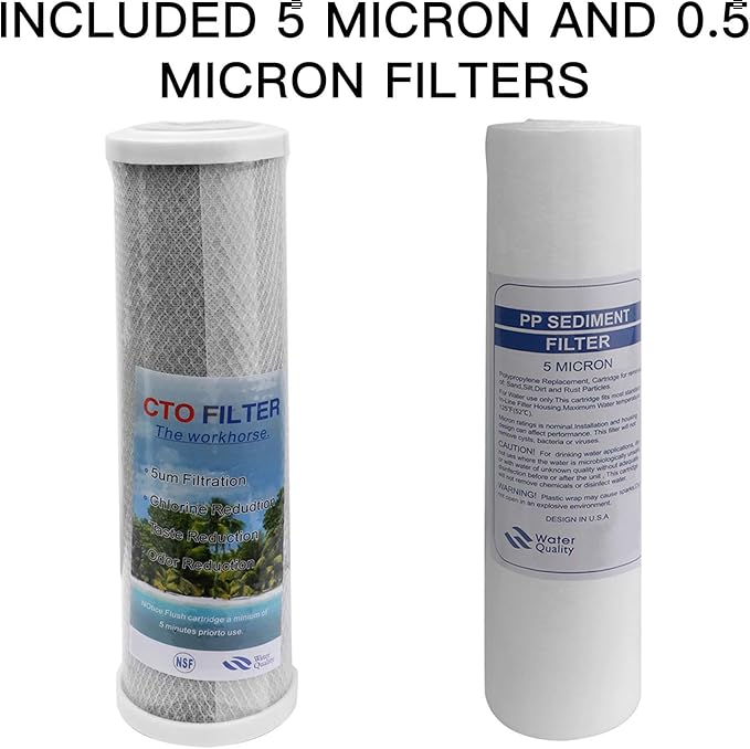 External RV Dual Water Replacement Filters for RVs Boats Motor Homes Marines,Maximize Water Quality