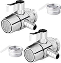Faucet Diverter Valve with Aerator for Countertop Water Filter,Faucet Adapter to 3/8" Barb outlet,Faucet Splitter for Water Diversion
