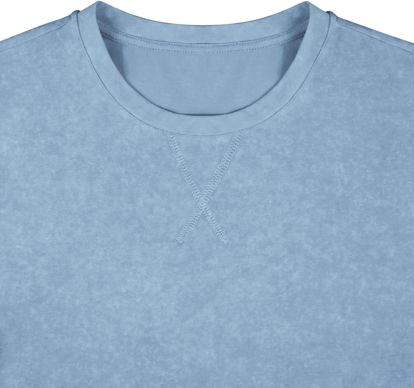 LOGEEYAR Men's Athletic Washed T-Shirts Basic Crew Neck Tees Tops Causal Distressed Cotton T Shirts for Men