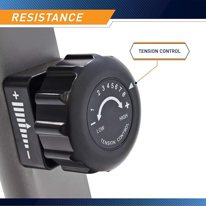 Marcy Magnetic Recumbent Exercise Bike with 8 Resistance Levels-FlexoryFit