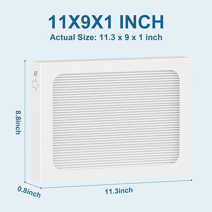 9 x 11 x 1 Air Filter for Santa Fe Compact70 Dehumidifier Ultra70 Element Compact2 UA 65H, 2 Pack