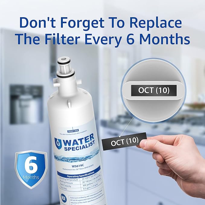 Waterspecialist Replacement for GE® RPWFE®, RPWF Refrigerator Water Filter - Image 5