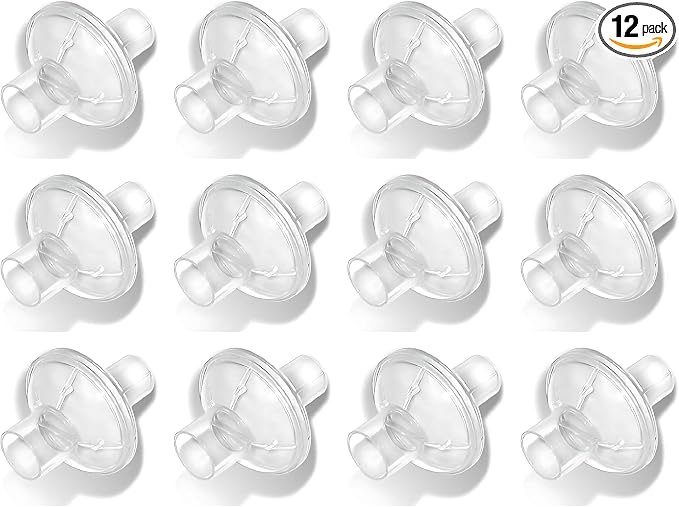 Nispira 12-Pack Universal CPAP Inline Viral Filter by Nispira