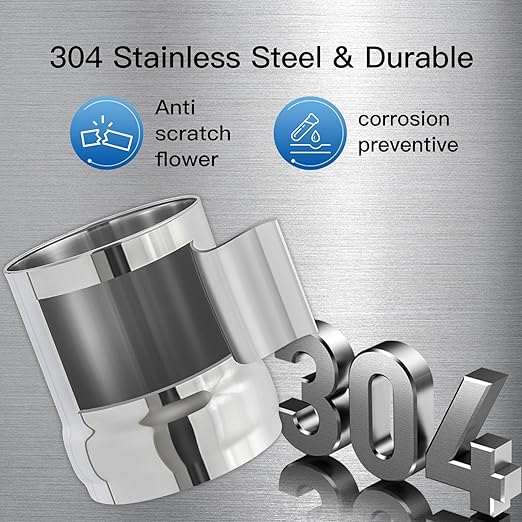 Gravity-Fed Water Filter System, 3.25G Stainless-Steel Countertop System with 2 Black NSF/ANSI 42 Certification Elements, 2 Fluoride, Metal Water Level Spigot, Reduces Fluoride and Chlorine