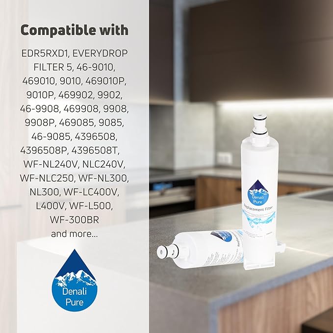 3-Pack Replacement for Kenmore 9902 Refrigerator Water Filter - Compatible with Kenmore 9902 Fridge Water Filter Cartridge