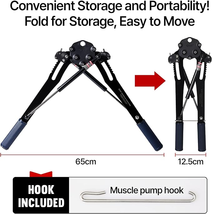(New) GD Muscle Pump Chest Expander Upper Body Strengthener, Chest Workout for Men, Workout Equipment Shoulder Muscle Training Fitness Equipment, Arm Exerciser-FlexoryFit