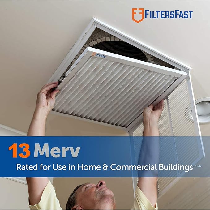 Filters Fast 18x20x1 Air Filter Merv 13, Made in the USA, Actual Size: 17.75" x - Image 2