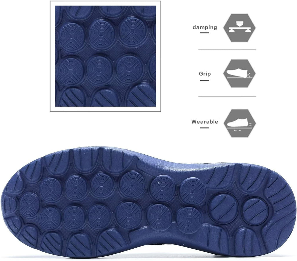 Mens Walking Shoes Lightweight Breathe Mesh Running Shoes Slip On Fashion Tennis Sneakers Comfort Gym Workout Zapatos de Hombre